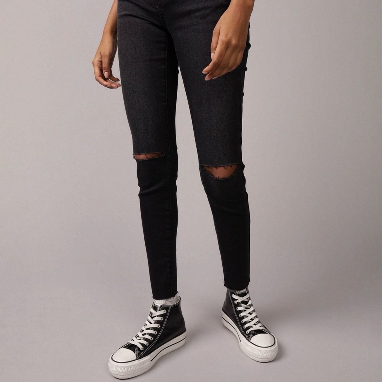 American Eagle Outfitters American Eagle NextLevel Stretch HighWaist Jeggings Womens 2 Size 26" / US 2 / IT 38 - 1 Thumbnail