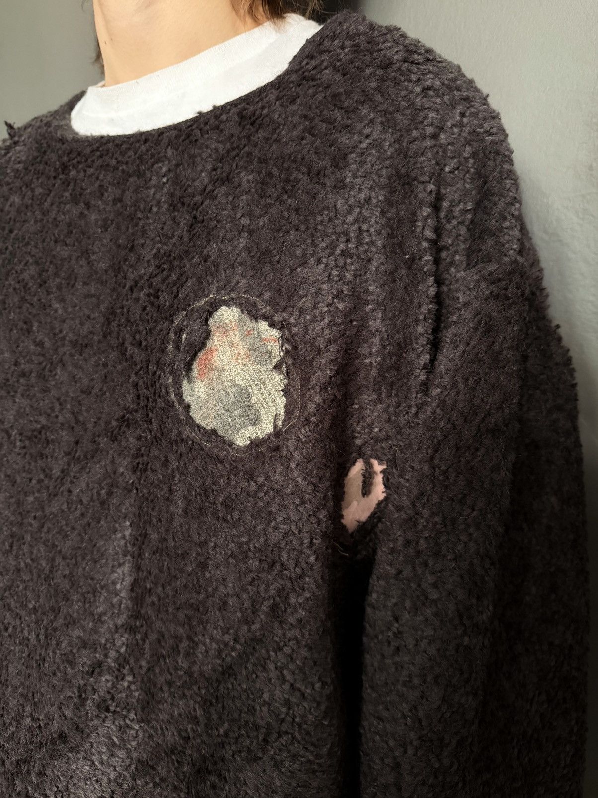 Handmade avant-garde sweatshirt Ukraine Size US XL / EU 56 / 4 - 3 Thumbnail
