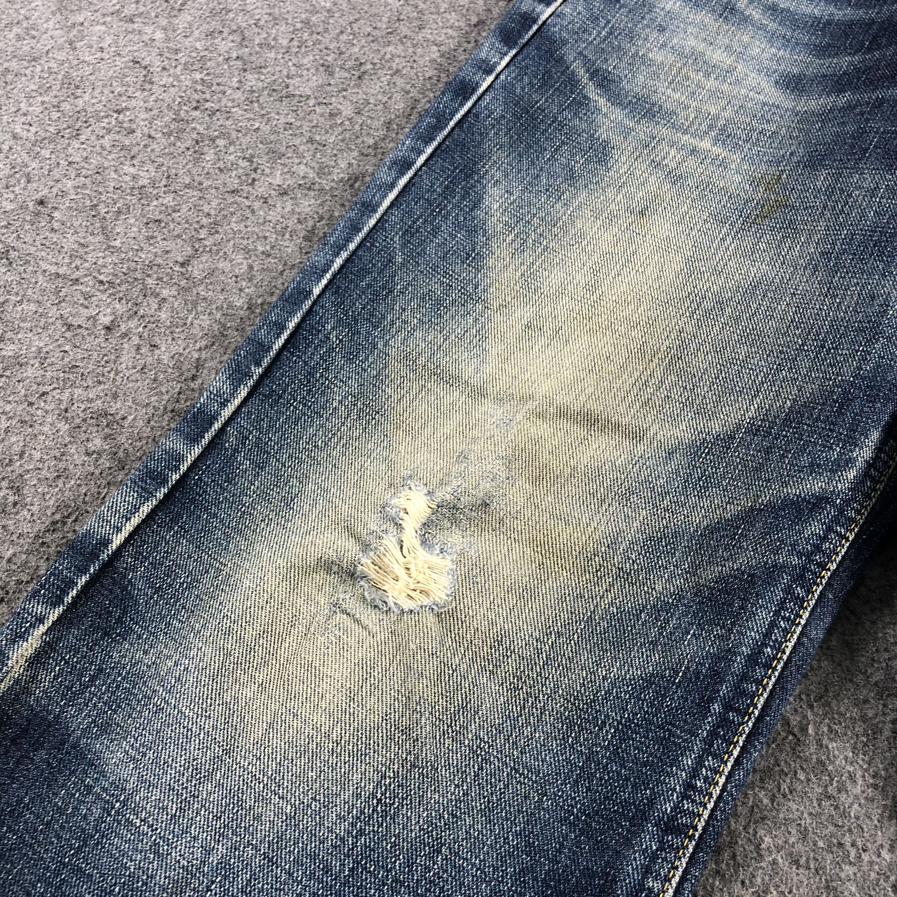 Lee Vintage Blue Wash Lee Jeans-J1846 Size US 30 / EU 46 - 7 Thumbnail