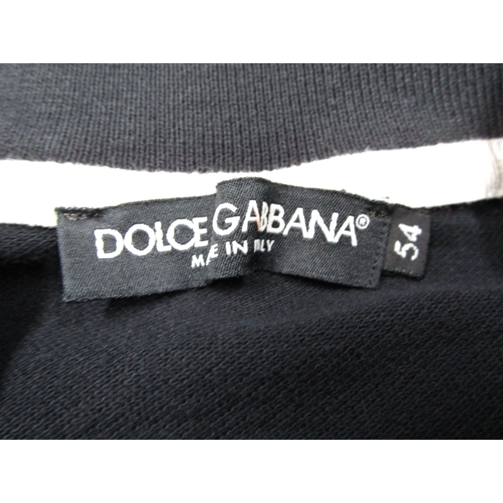 Dolce & Gabbana Dolce&Gabbana Men's Polo Shirt Black Long Sleeve XL Silk Cotton Blend Casual Made in Italy Size US XL / EU 56 / 4 - 2 Thumbnail
