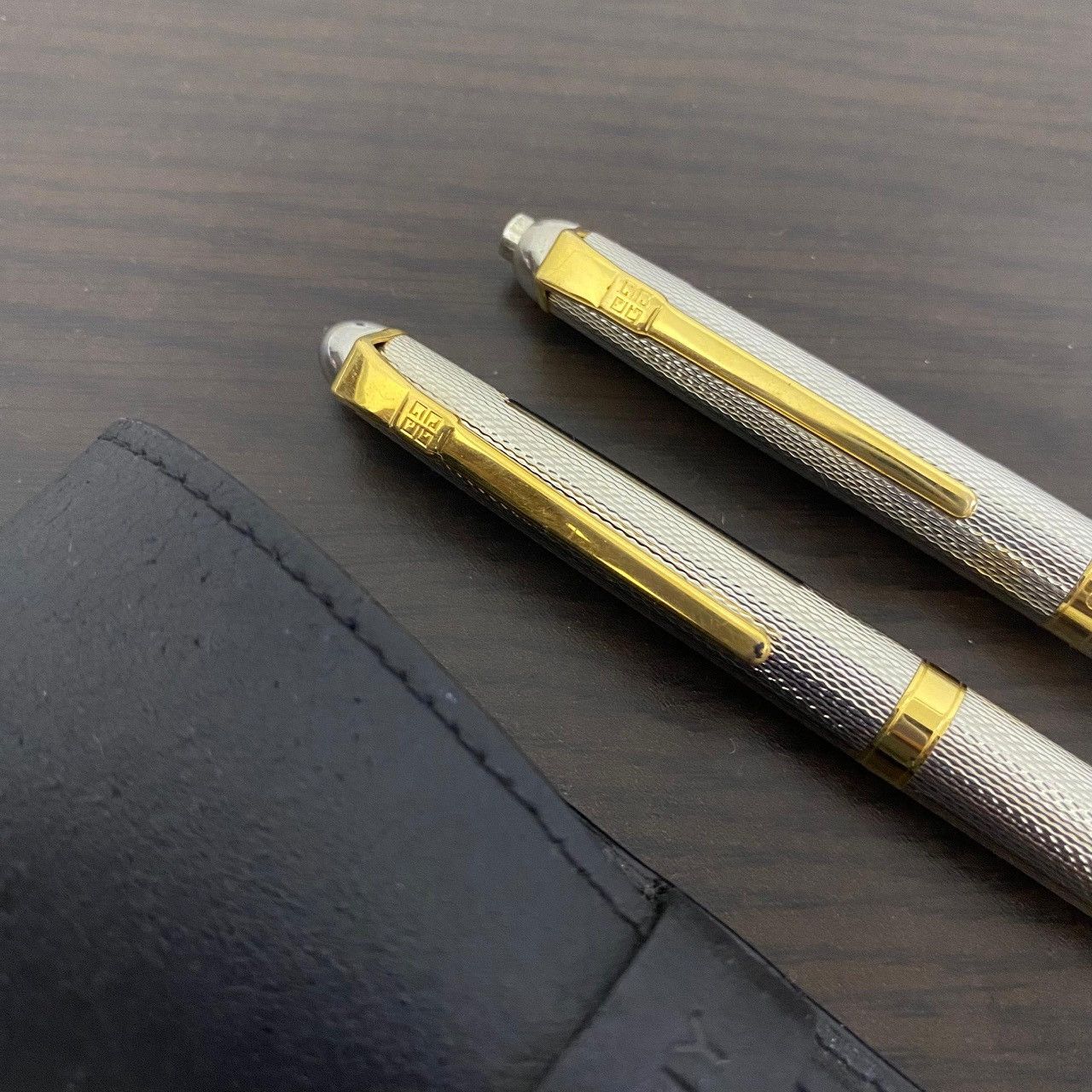 Givenchy Givenchy Vintage Pen & Mechanical Pencil Set + Leather Case Size ONE SIZE - 3 Thumbnail
