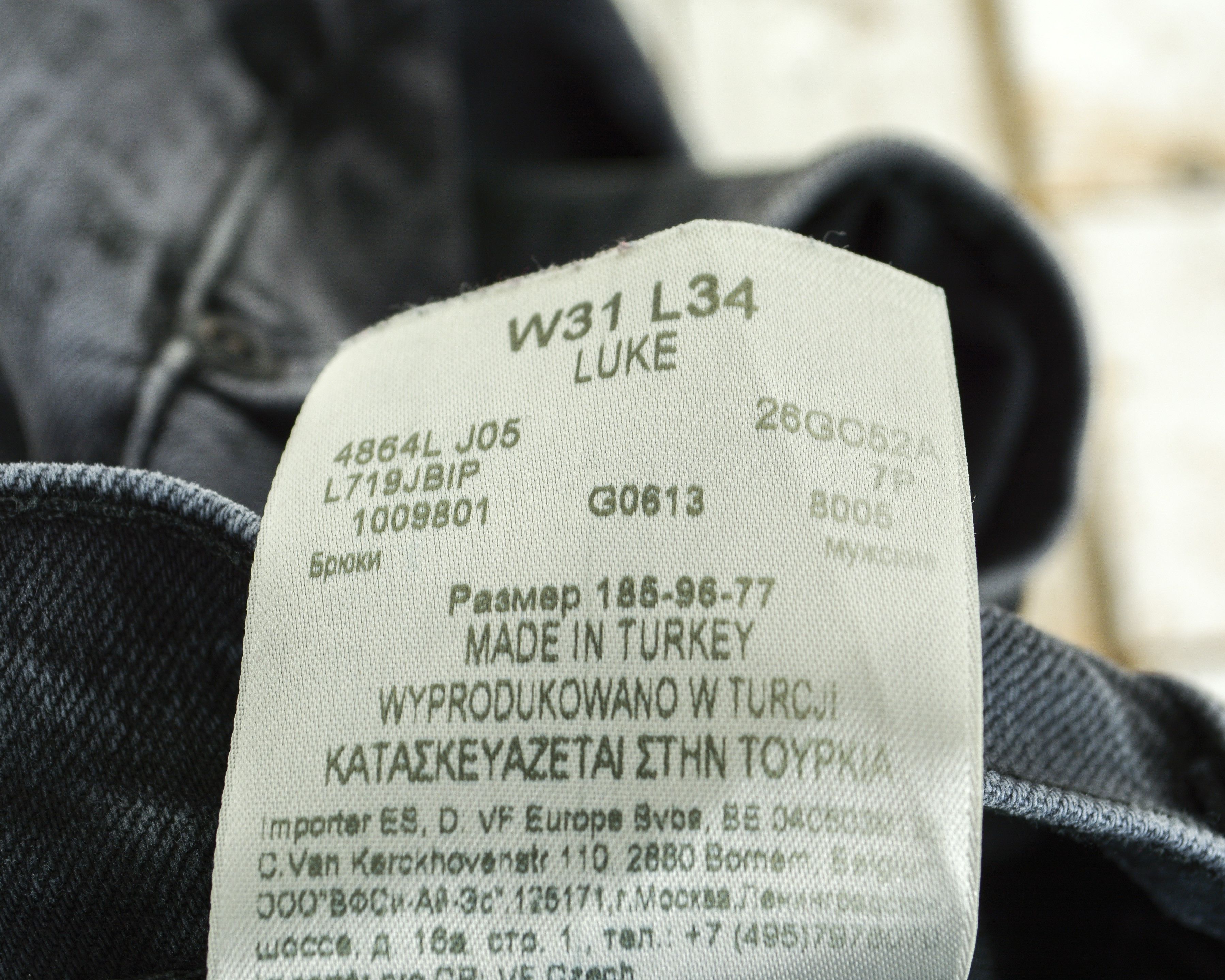 Lee Luke' W31 L34 Skinny Jeans Denim Pants Trousers Zip Stretch Size US 31 - 9 Thumbnail