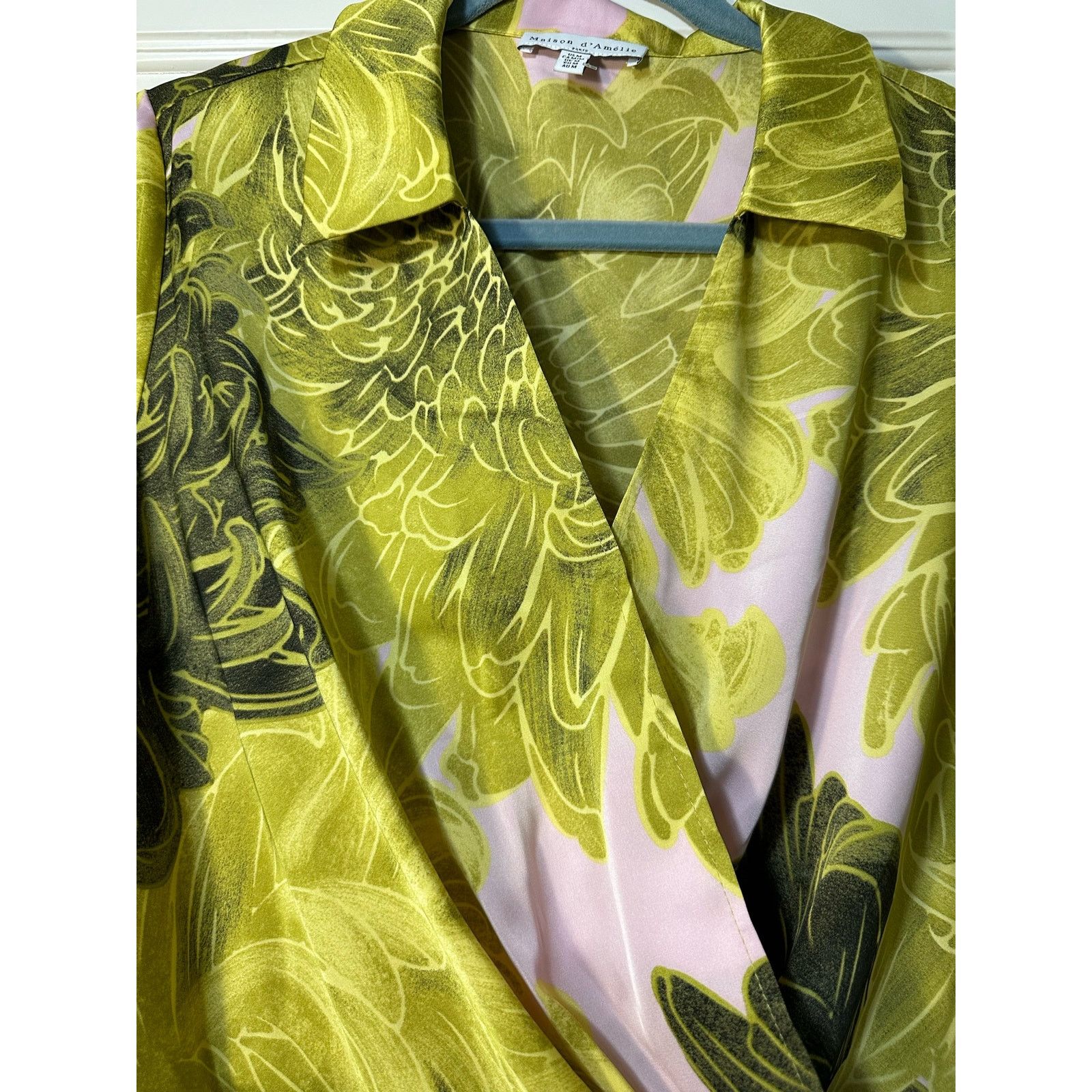Other Maison d’Amélie Paris Floral Satin Kimono Set Size M / US 6-8 / IT 42-44 - 5 Thumbnail