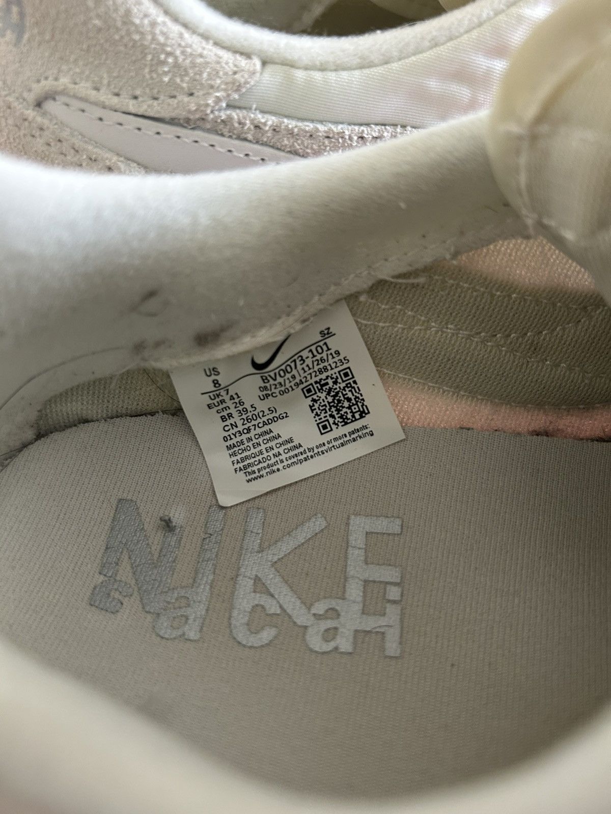 Nike × Sacai Nike Sacai Waffle White Nylon Size US 8 / EU 41 - 5 Thumbnail