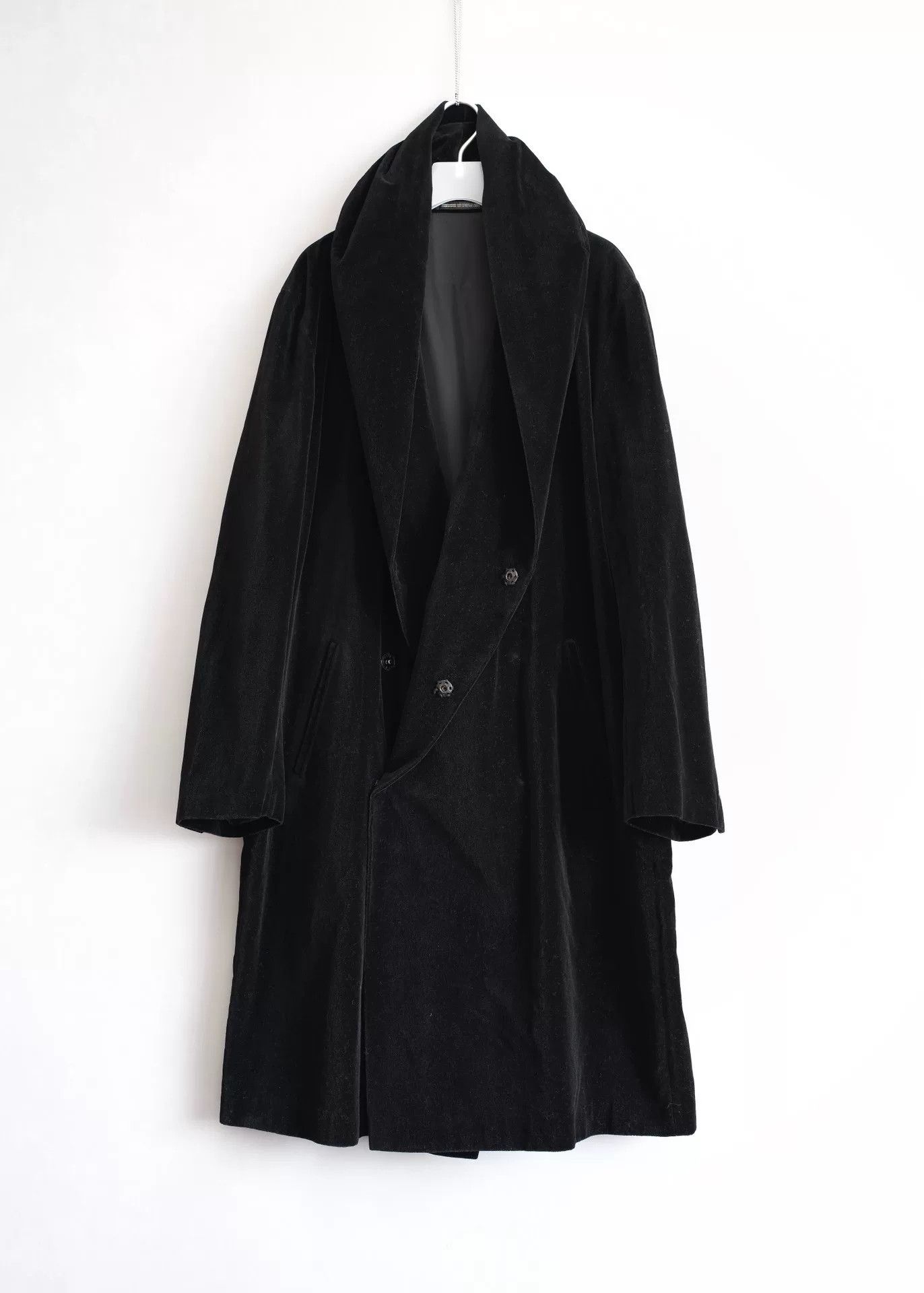 Yohji Yamamoto Yohji Yamamoto Velvet Hooded Coat Size US L / EU 52-54 / 3 - 1 Thumbnail