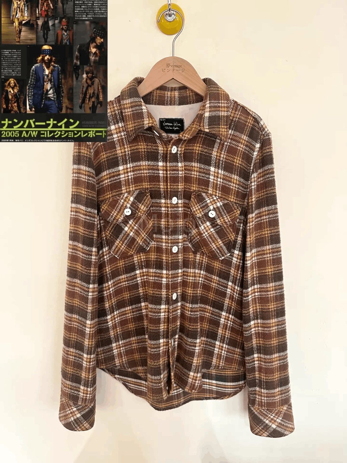 Number (N)ine Sz 2 Number Nine 05AW The High Street Plaid Shirt Jacket Size US M / EU 48-50 / 2 - 1 Thumbnail