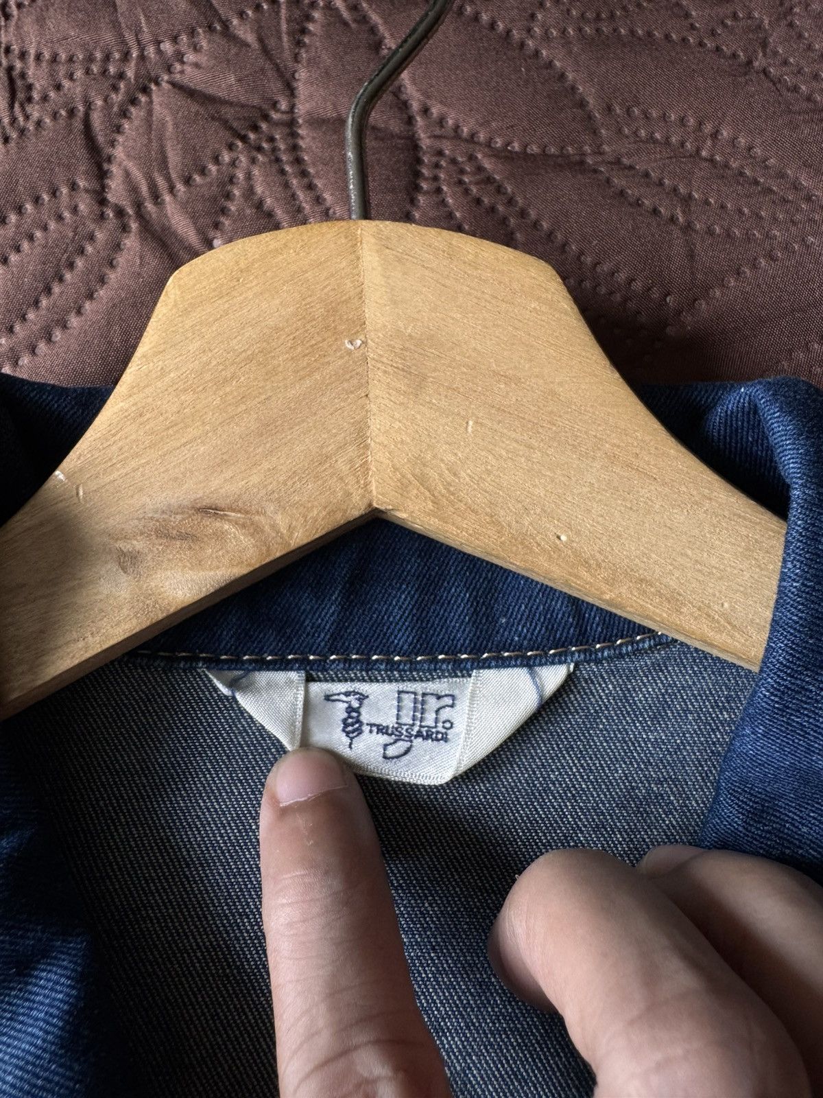 Trussardi Vintage trusardi denim jacket Dual Pointed Flap Pockets Size US M / EU 48-50 / 2 - 8 Thumbnail