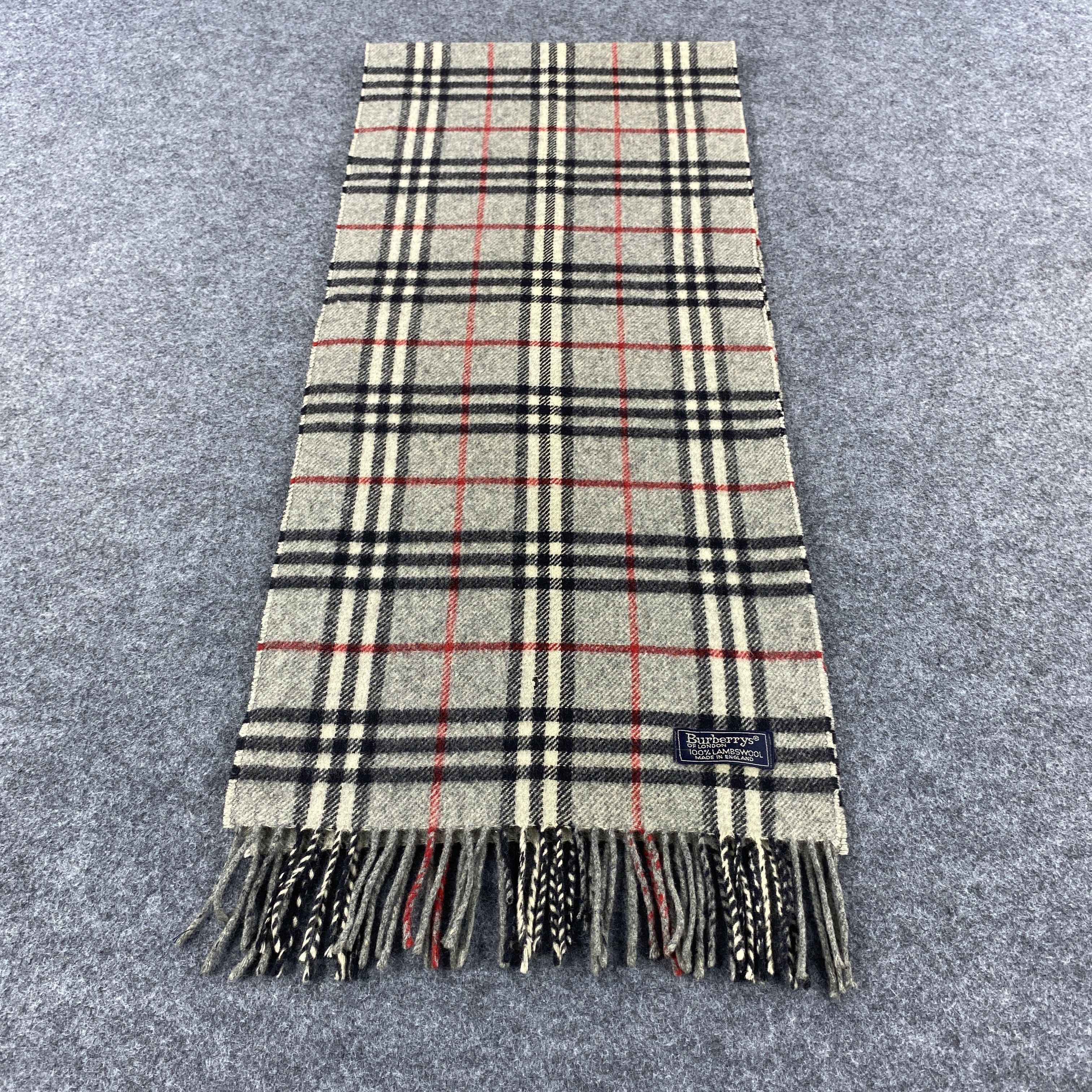 Burberry × Vintage GF10535 Burberry Scarf Neck Wear Muffler Nova Check Size ONE SIZE - 5 Thumbnail
