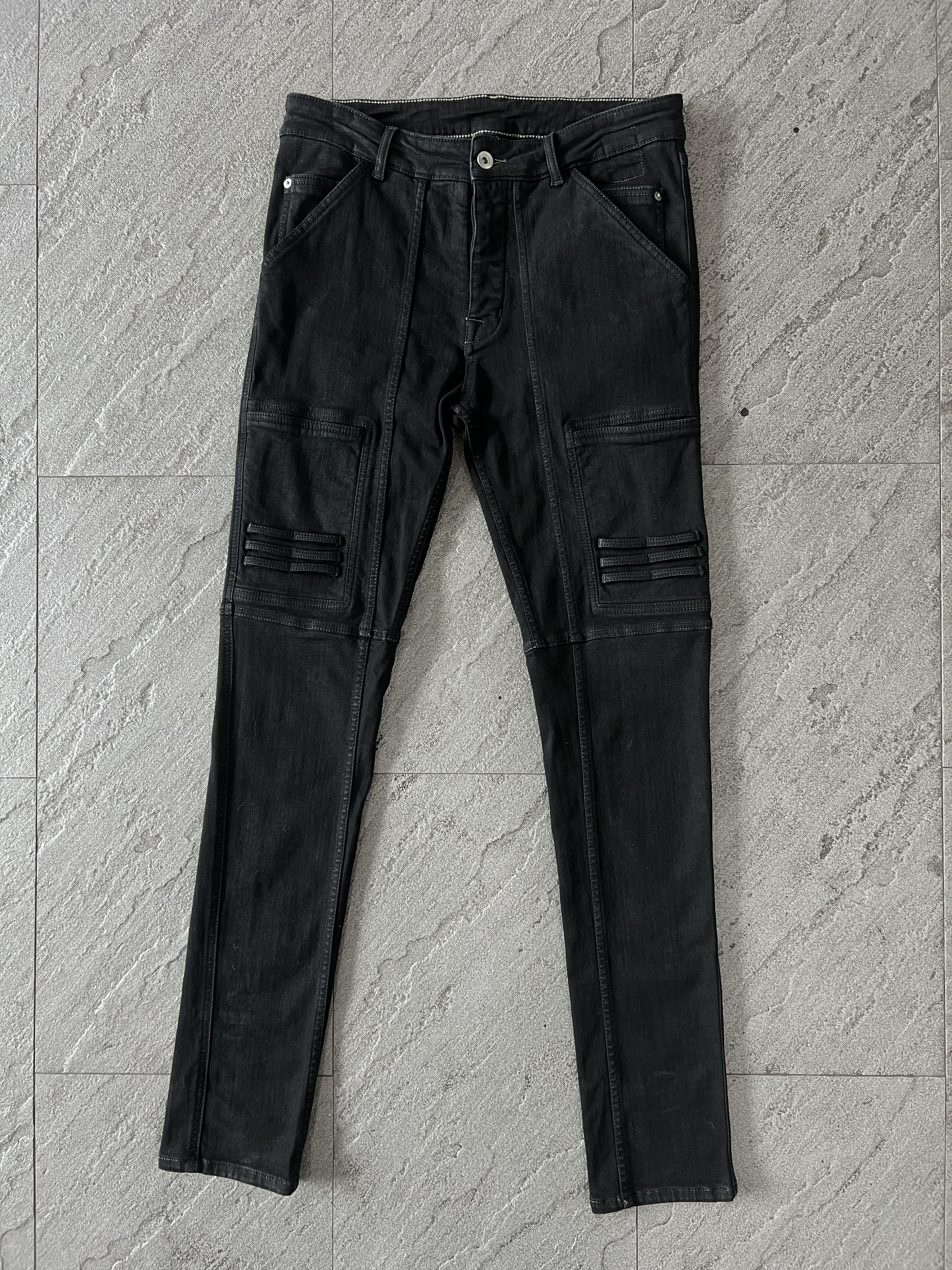 Rick Owens Drkshdw Rick Owens Rick Owens DRKSHDW Waxed Nagakin Denim Jeans S Size US 32 / EU 48 - 1 Thumbnail