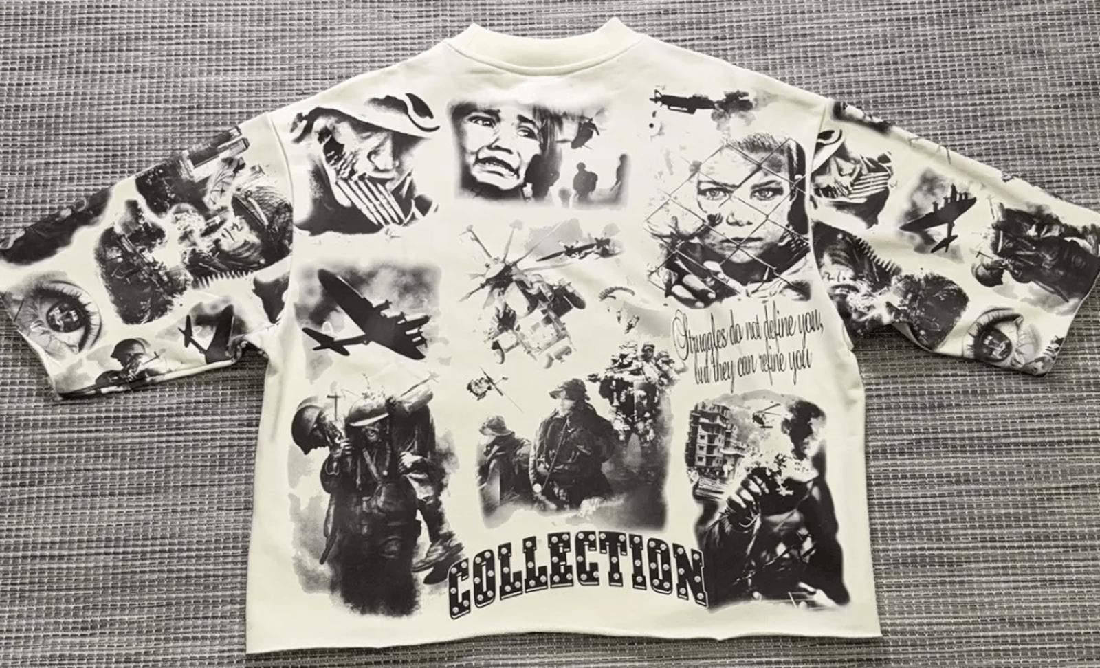 Other Prestige Cream/Black Glory Thru Pain Tee Size US L / EU 52-54 / 3 - 2 Thumbnail
