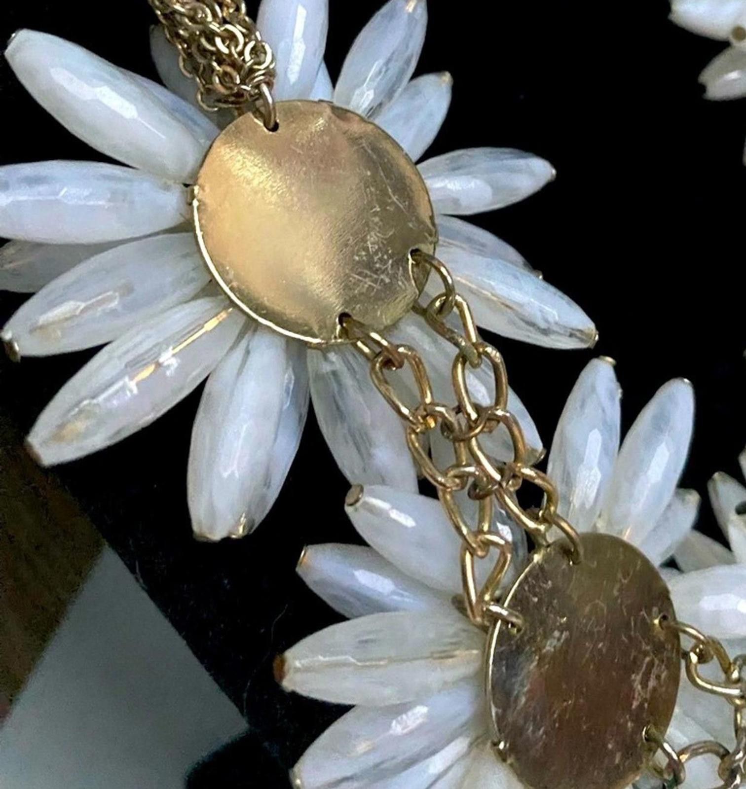 Ted Baker Ted Baker for Talbots “Aster Burst” White Floral Necklace Size ONE SIZE - 5 Thumbnail