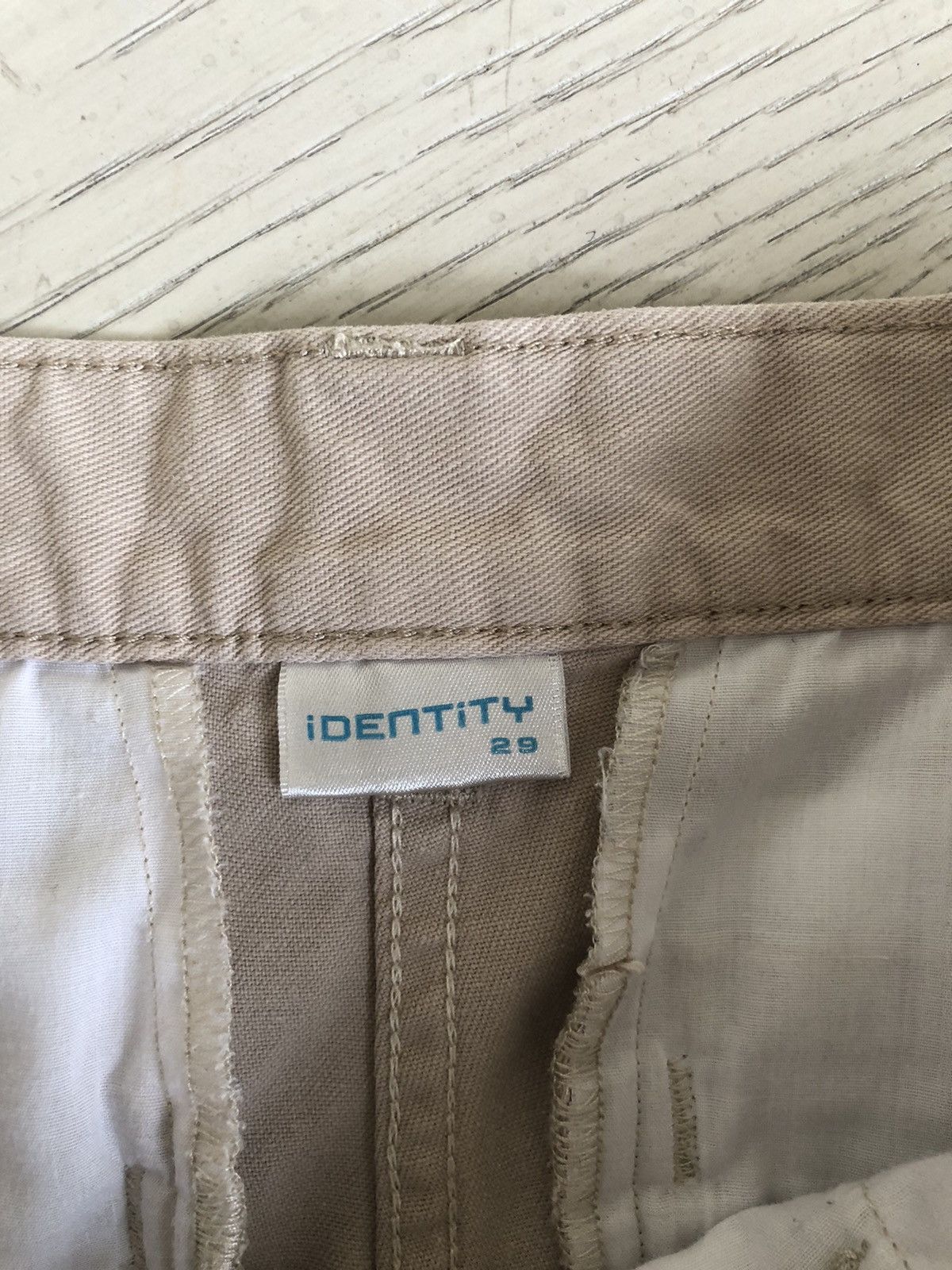 Other Mens Slim Fit Cream Tan Khaki Pants Chino Cargo Size 29 Size US 29 - 7 Thumbnail