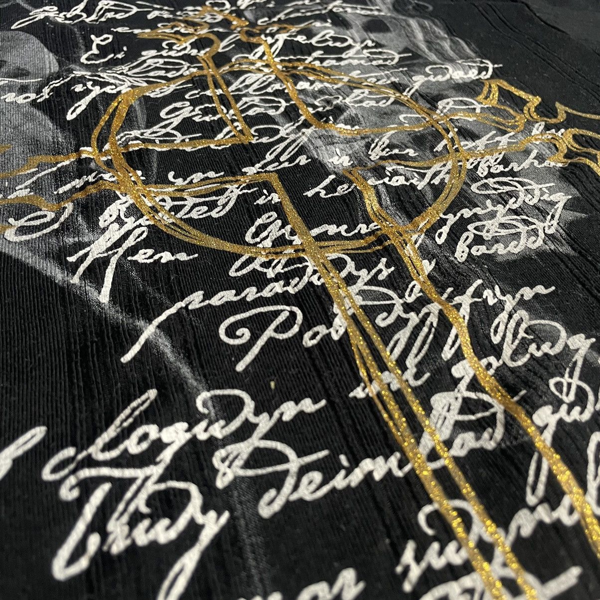 If Six Was Nine × Japanese Brand × Le Grande Bleu (L.G.B.) 🇯🇵 CLASH AHEAD POEM CROSS CHROME HEARTS INSPIRED TSHIRT Size M / US 6-8 / IT 42-44 - 14 Thumbnail