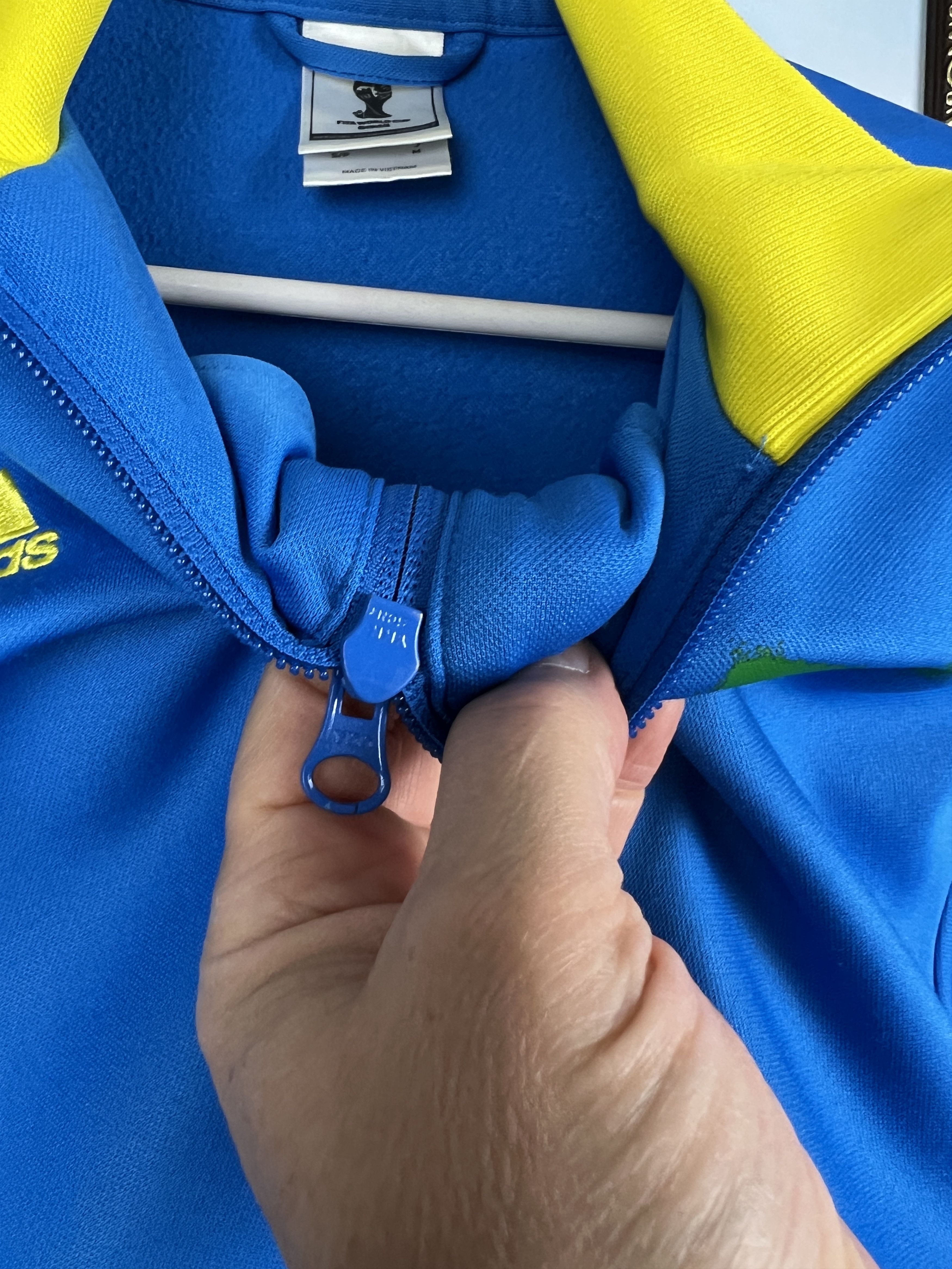 Adidas Brazil World Cup Jacket Football Track Top National Team Size US S / EU 44-46 / 1 - 4 Thumbnail