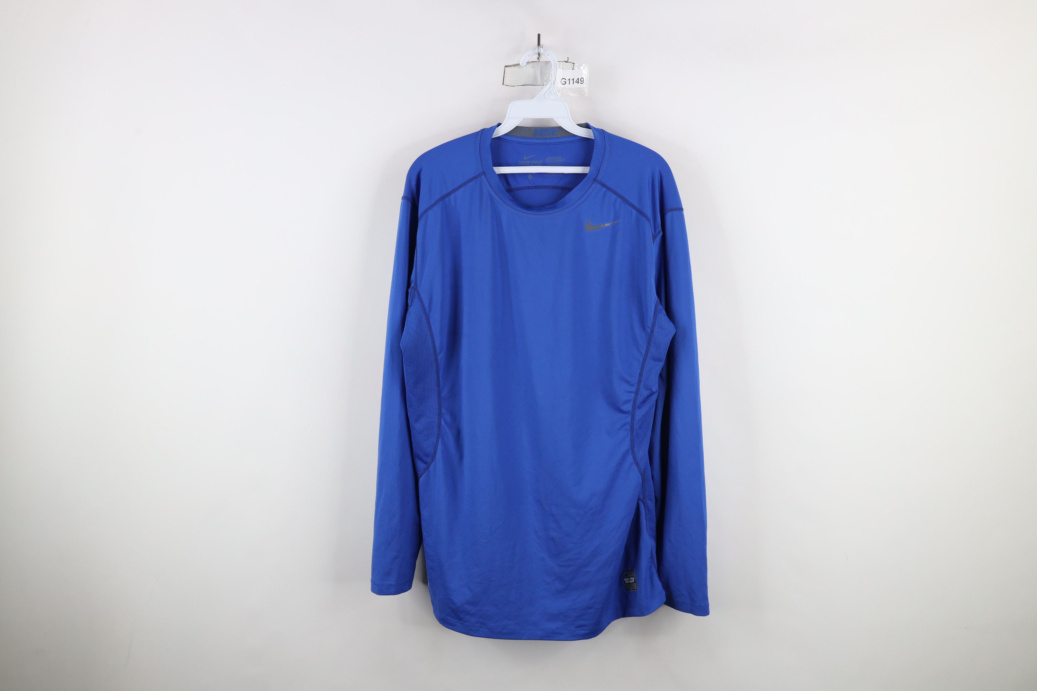 Nike × Vintage Nike Pro Combat Compression Long Sleeve Training T-Shirt Size US L / EU 52-54 / 3 - 1 Thumbnail