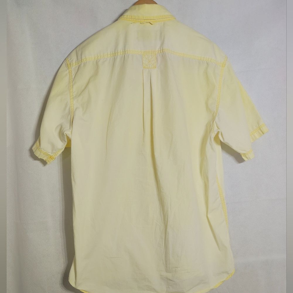 Vintage O C S Clothiers Sz M Yellow Distressed Cotton Men's Shirt Size US M / EU 48-50 / 2 - 5 Thumbnail