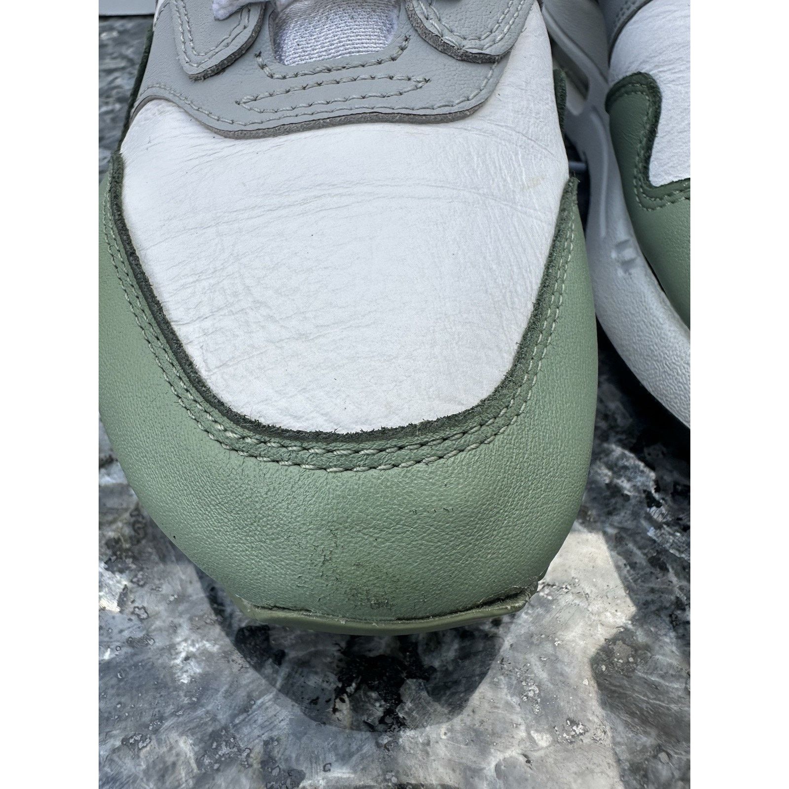 Nike Nike Air Max 1 PRM Premium Spiral Sage White Grey men 8.5 Size US 8.5 / EU 41-42 - 4 Thumbnail