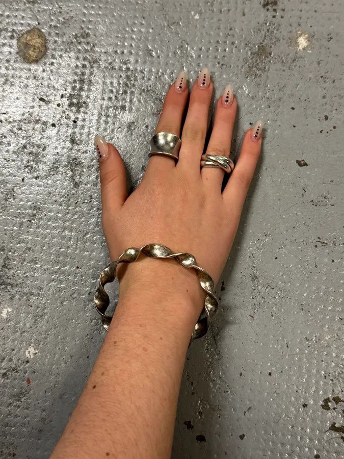 Vintage Archive Jonc Grey Ethnic Bracelet Size ONE SIZE - 5 Thumbnail