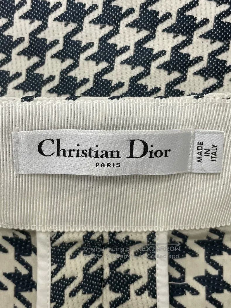 Dior Dior Blue and white checkered skirt Size 42" / US 20 - 4 Thumbnail