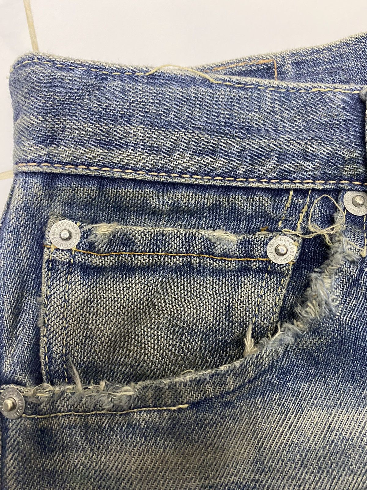 Visvim VISVIM 03D3 DAMAGE DISTRESSED DENIM JEANS Size US 31 - 11 Thumbnail