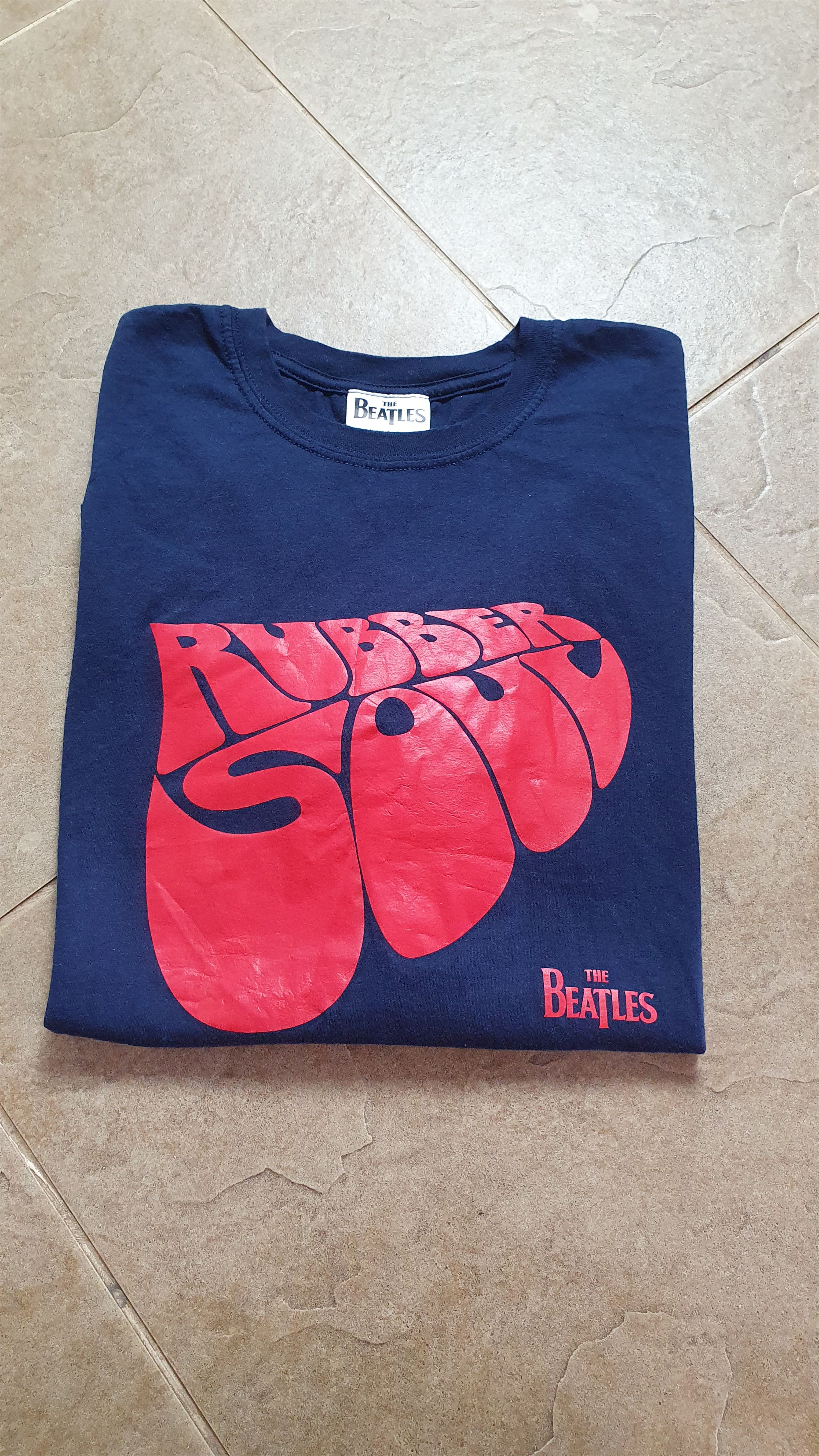 Gildan Vintage t-shirt Beatles Rock Logo 90s Y2K USA Style Band Tee Size US XL / EU 56 / 4 - 5 Thumbnail