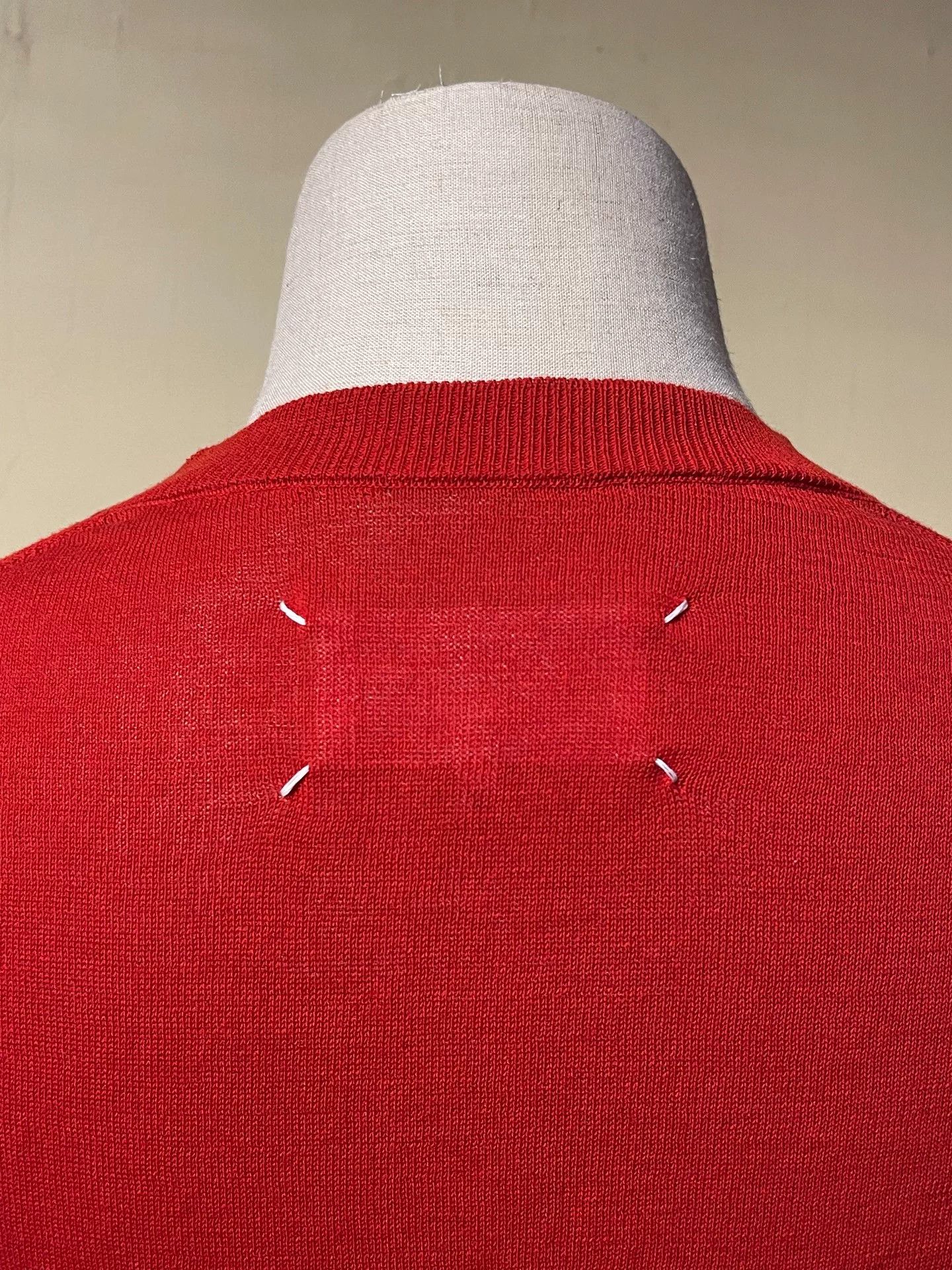 Maison Margiela Maison Martin Margiela Red Wool Sweater Size S / US 4 / IT 40 - 1 Thumbnail