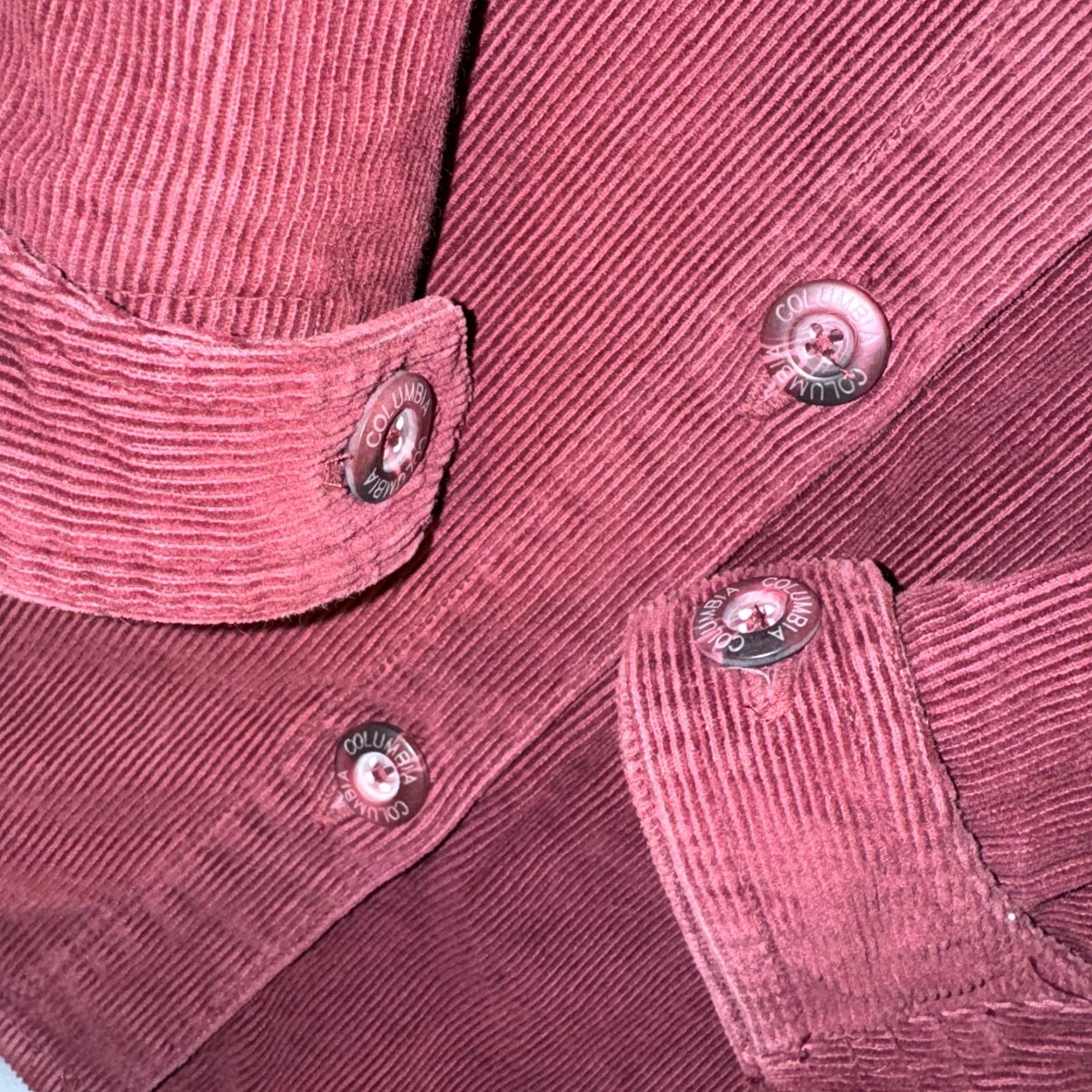 Arrow Columbia Womens Jacket Corduroy Paisley L Red - Regular Fit, Mid-Length, Fall Winter, Casual, Machine Washable, Cotton, Outer Shell, Women Size L / US 10 / IT 46 - 5 Thumbnail