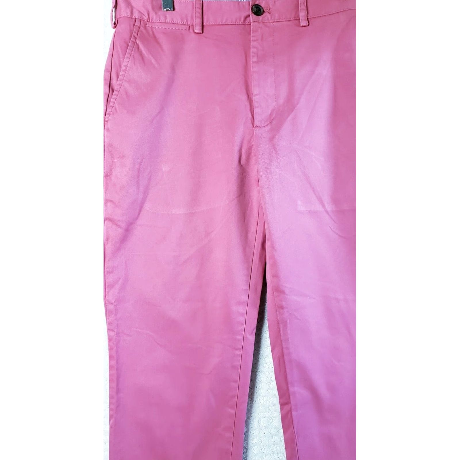 Brooks Brothers Brooks Brothers Clark Advantage Chino Pants 35 x 30 Red Shirt (Chino) Mens Regular Straight 35 in Pink/Red Size US 35 - 3 Thumbnail