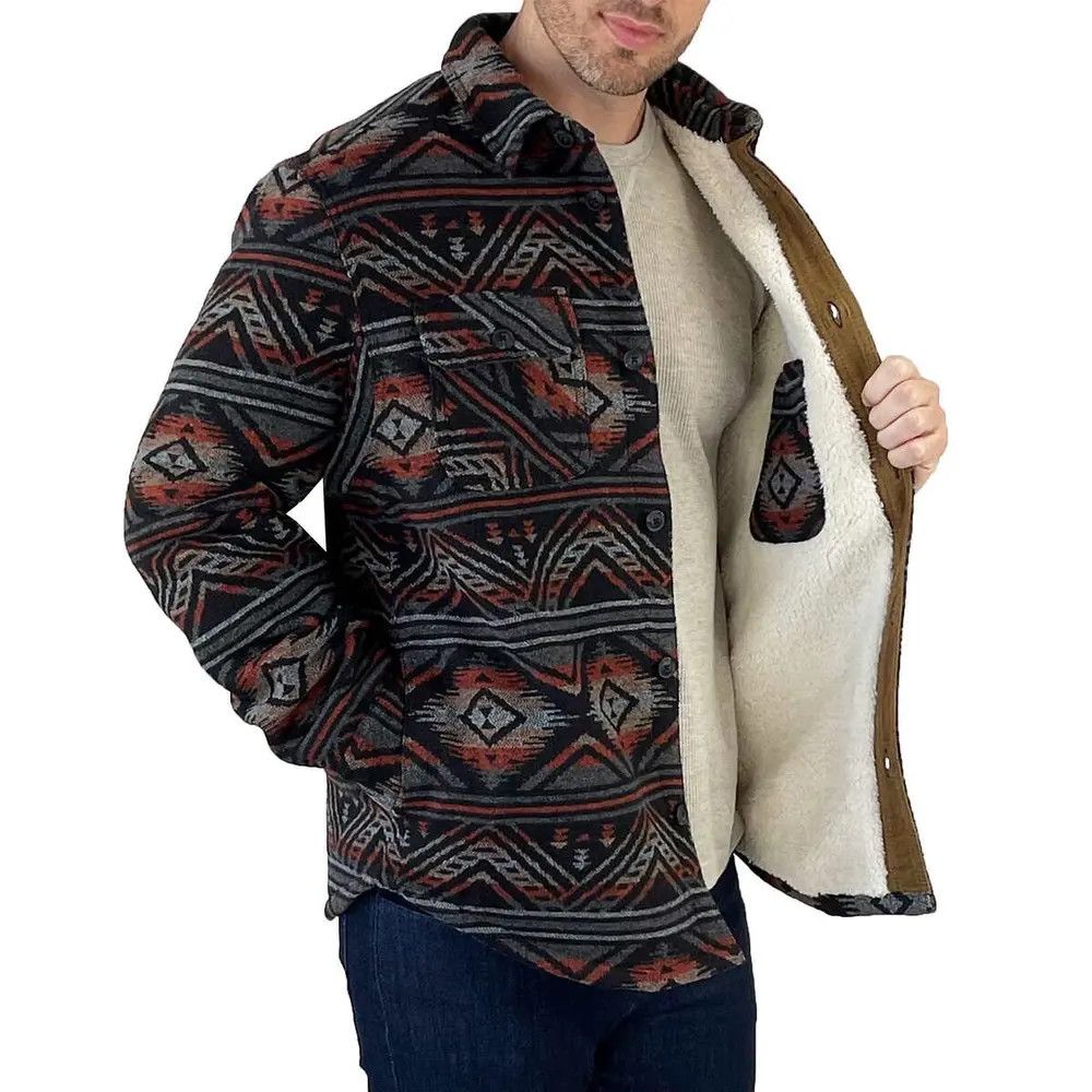 JACHS NY Jachs New York Native Navajo Sherpa Lined Jacket Size US L / EU 52-54 / 3 - 1 Thumbnail
