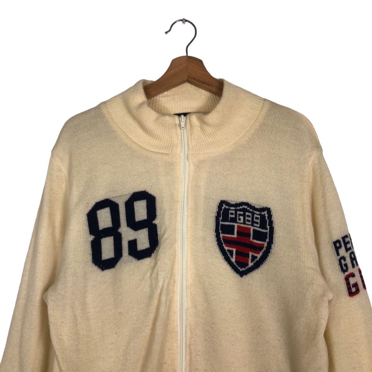 Hysteric Glamour 🔥Vintage Knit Zipper Jacket Pearly Gates Big Logo Size US M / EU 48-50 / 2 - 3 Thumbnail