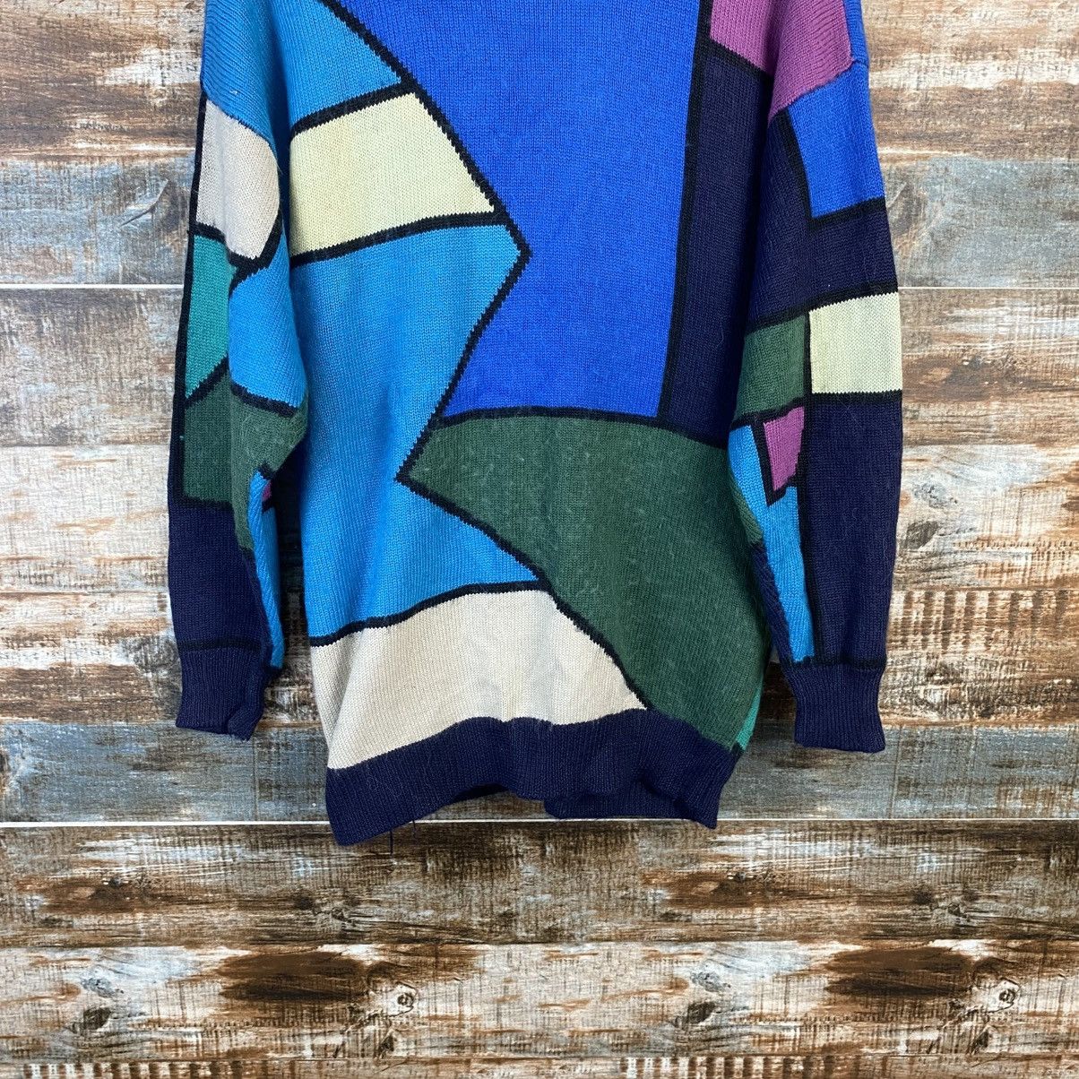 Vintage DL Anhan Blue Cardigan Knitwear #C1144 Size M / US 6-8 / IT 42-44 - 14 Thumbnail