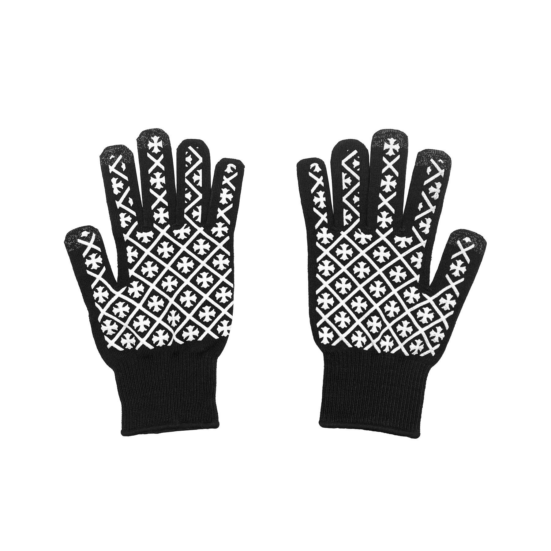 Chrome Hearts Chrome Hearts Script Cross Logo Gloves Size ONE SIZE - 1 Thumbnail
