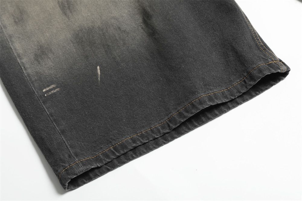 Japanese Brand × Jean Men's washed punk distressed gradient denim shorts Size US 32 / EU 48 - 6 Thumbnail