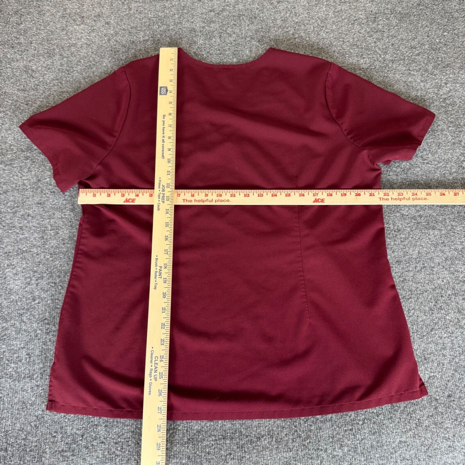 Other FIGS Catarina Scrub Top Womens XL Burgundy V-Neck Medical Size XL / US 12-14 / IT 48-50 - 5 Thumbnail