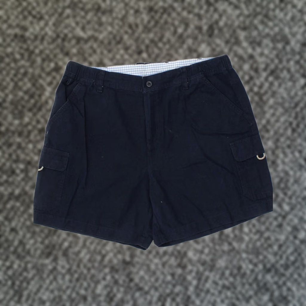 Vintage COLUMBIA Womens Chino Shorts XL Navy Blue Cotton Size 40" / US 18 - 1 Thumbnail