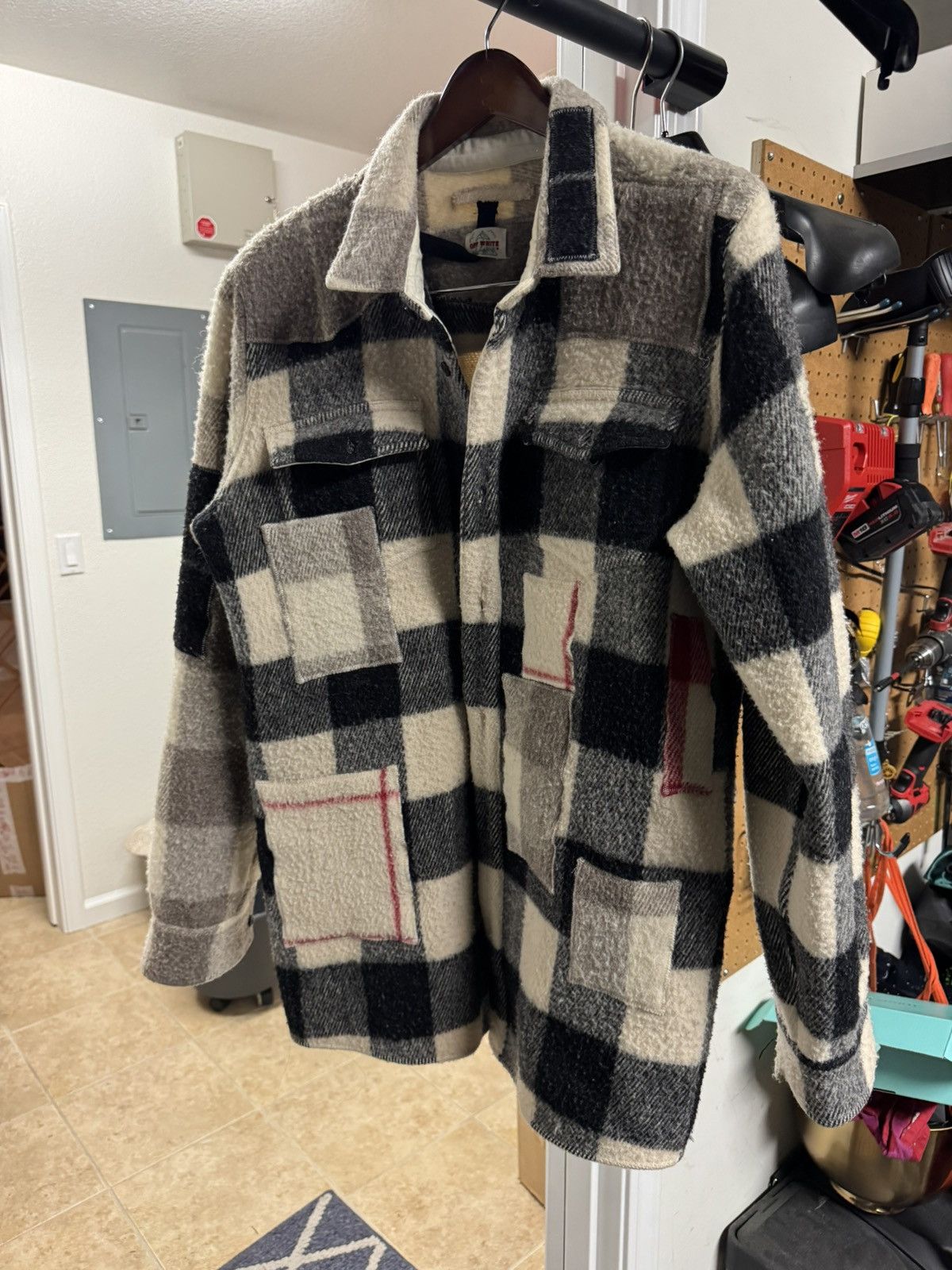 Off-White OFF WHITE FW16 Patchwork Wool Flannel Size US M / EU 48-50 / 2 - 2 Thumbnail
