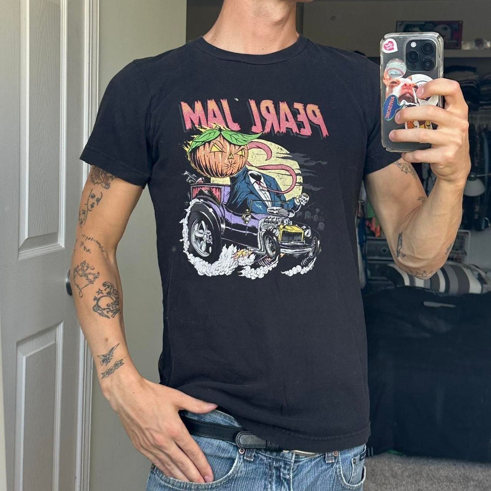 Band Tees × Other Halloween Car Hot Rod Pearl Jam US Concert Tour Band Tee Size US L / EU 52-54 / 3 - 1 Thumbnail