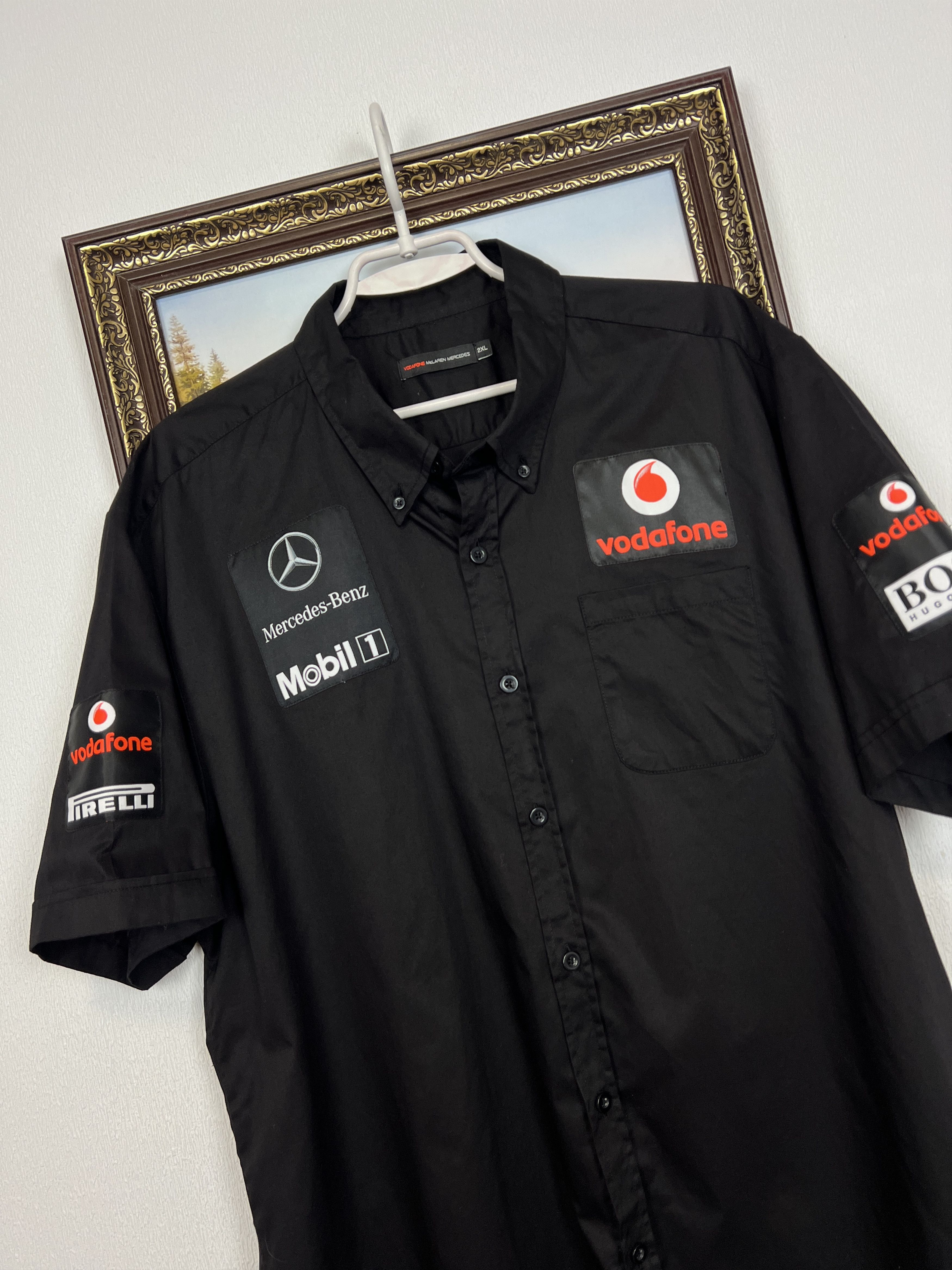 Vintage Mclaren Mercedes Formula 1 Vodafone Racing Jersey Tee Size US XXL / EU 58 / 5 - 7 Thumbnail