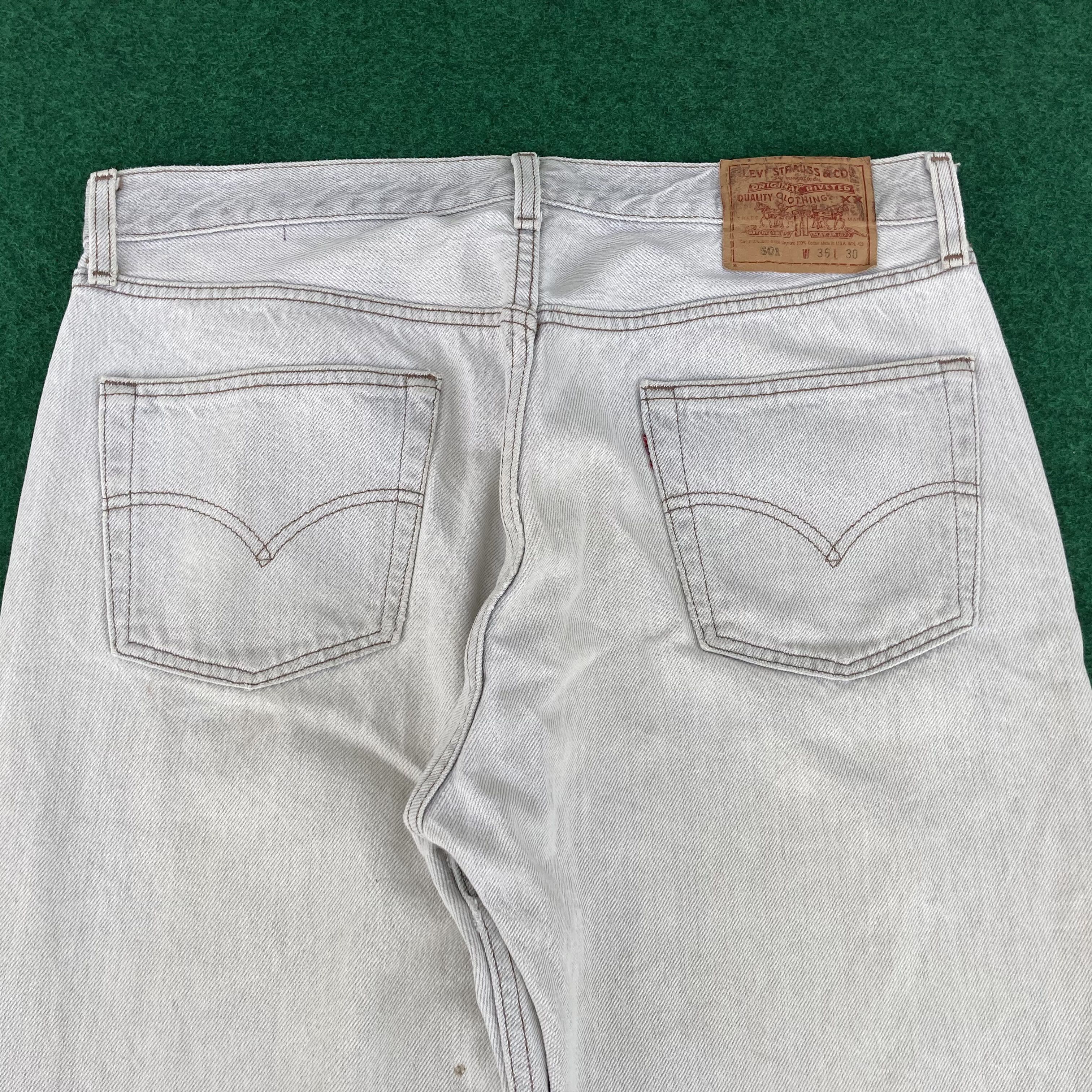 Levi's × Vintage Vtg Levis 501 Faded Sz 34 Punk Grunge Jeans Size US 34 / EU 50 - 11 Thumbnail