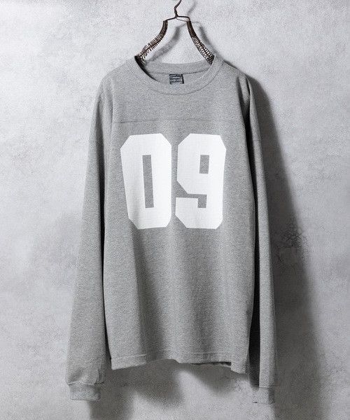 Number (N)ine Number nine HEAVY COTTON NUMBERING FOOTBALL L/S T-SHIRT Size US M / EU 48-50 / 2 - 1 Thumbnail