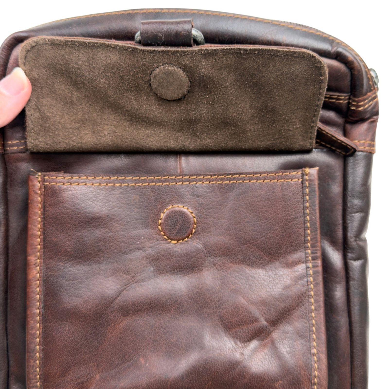 Jack Georges Jack Georges Voyager Buffalo Leather Slim Crossbody 7204 Size ONE SIZE - 6 Thumbnail