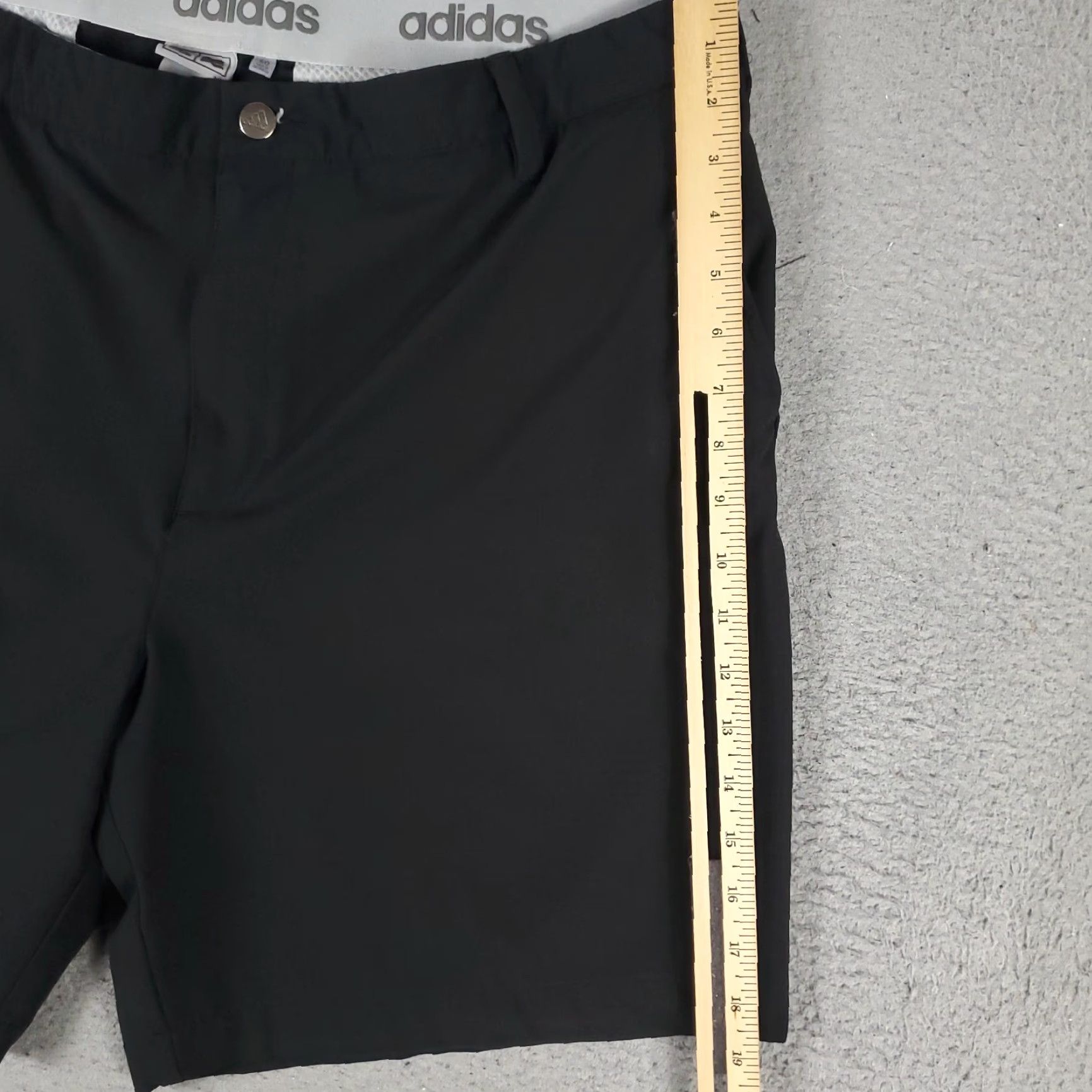 Adidas Adidas Shorts Mens 40 Black Golf Casual Chino Flat Front Slash Pockets Logo Size US 40 / EU 56 - 4 Thumbnail