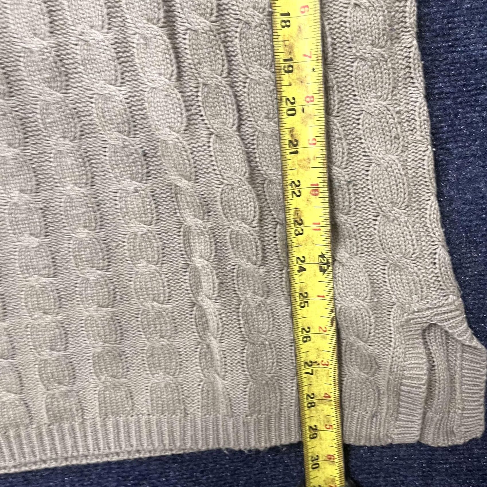Vintage VINTAGE Forelli Sweater Womens 3X Plus Beige Cable Knit Crew Neck Long Sleeve Size XXL / US 16-18 / IT 52-54 - 6 Thumbnail