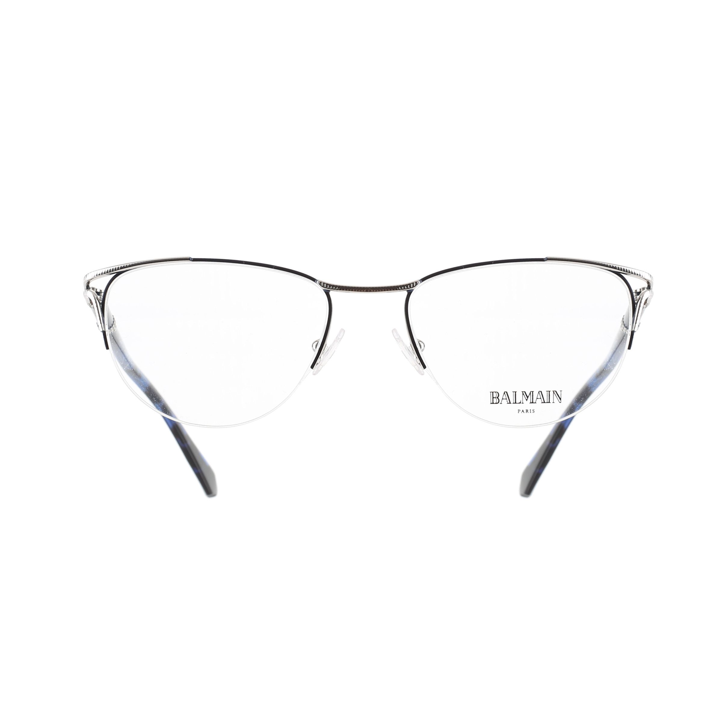 Balmain BALMAIN '00S DARK BLUE & SILVER OVAL GLASSES Size ONE SIZE - 2 Thumbnail