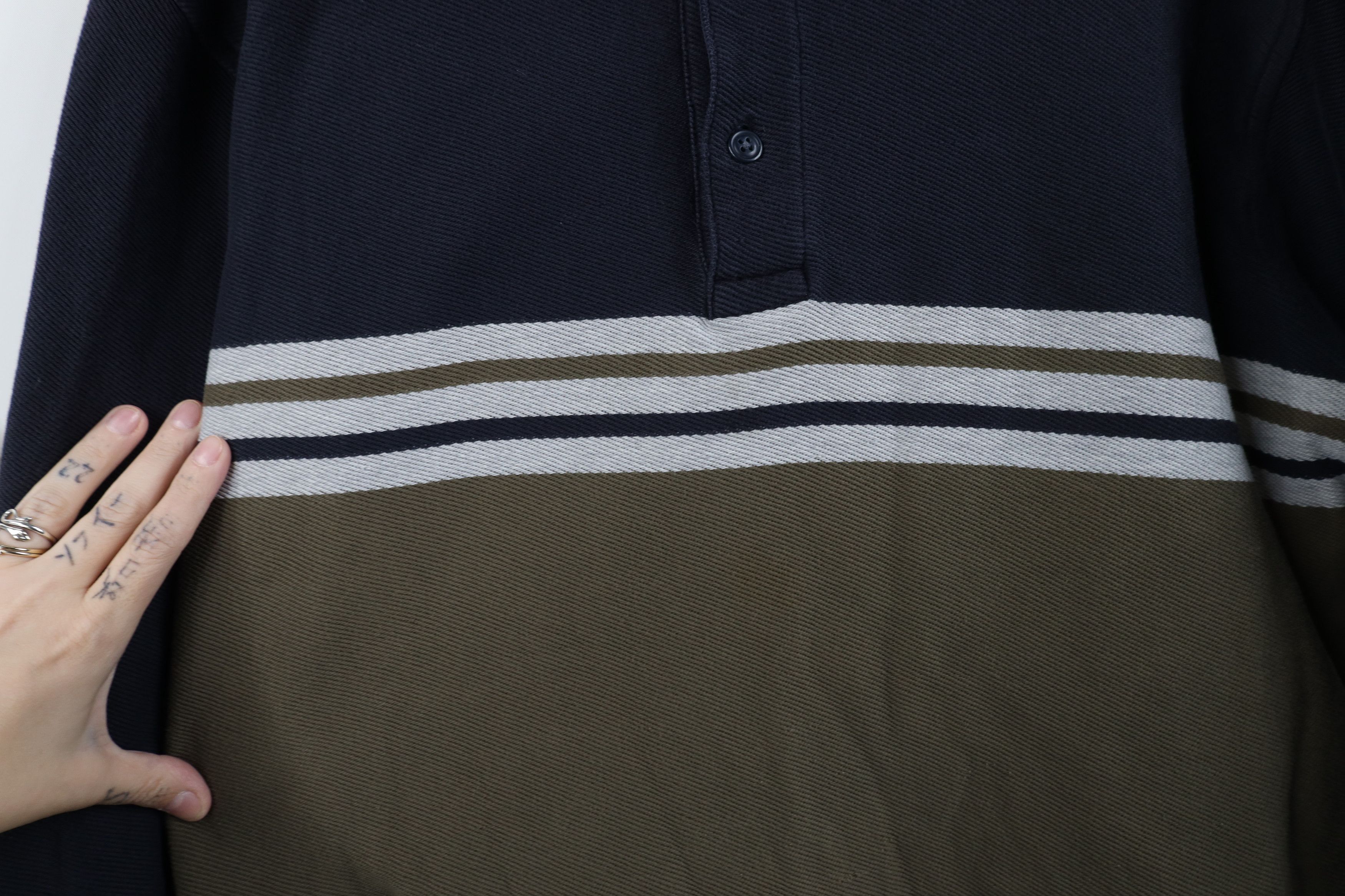 Lands' End Vintage 90s Lands End Heavyweight Long Sleeve Polo Shirt Size US XL / EU 56 / 4 - 10 Thumbnail