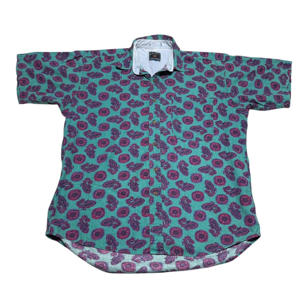 Chaps Ralph Lauren × Vintage Vintage Chaps Ralph Lauren Paisley Button Down Shirt 2XL Size US XXL / EU 58 / 5 - 1 Thumbnail