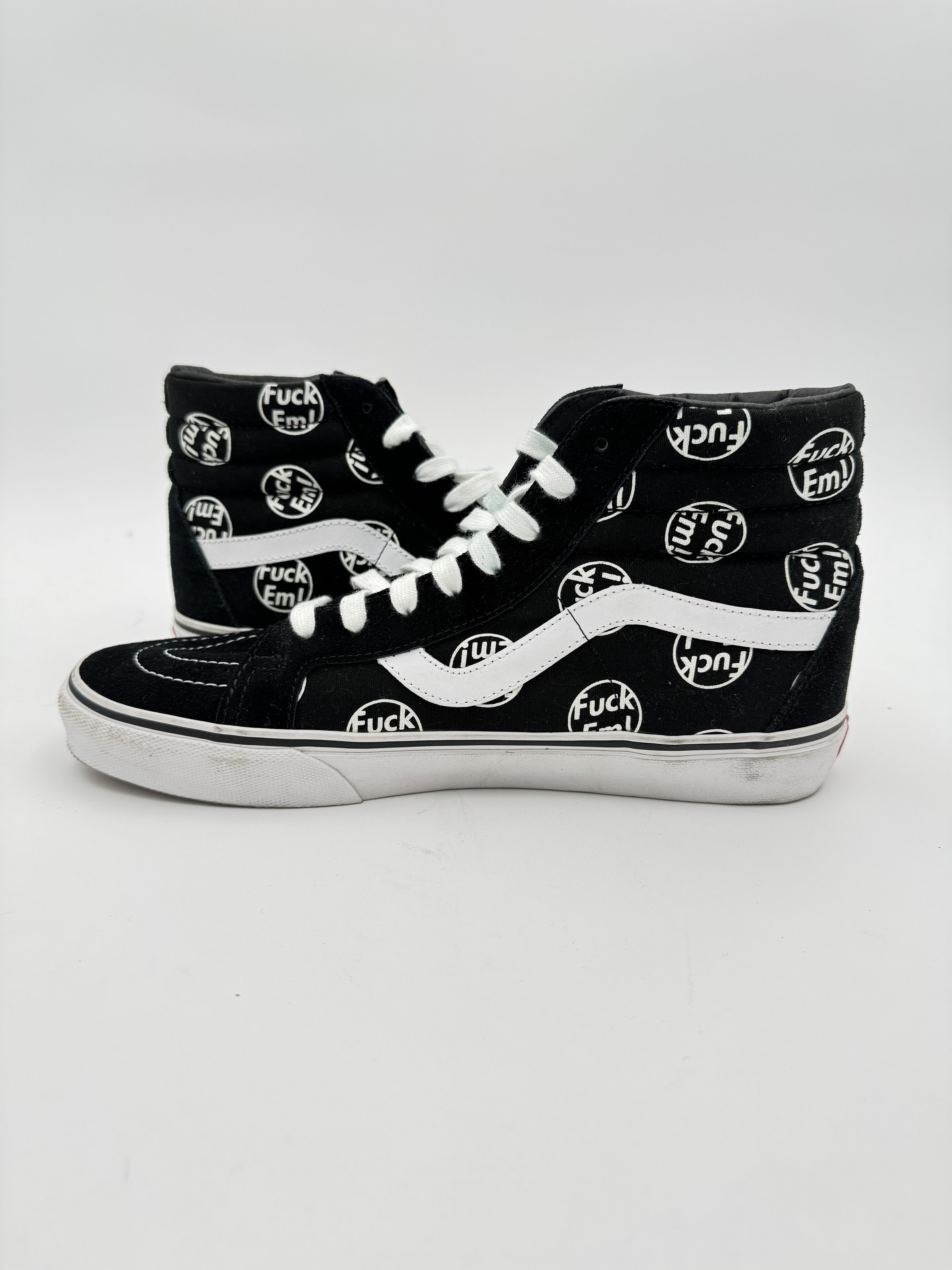 Supreme × Vans Supreme x Vans "Fuck 'em!" Sk8 Hi Black Size US 10 / EU 43 - 6 Thumbnail