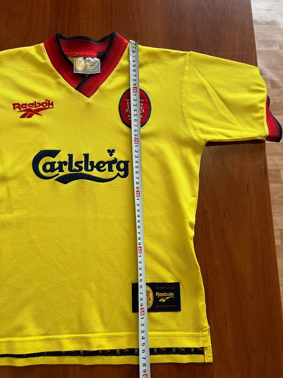 Reebok 1997/99 LIVERPOOL FC AWAY SOCCER JERSEY FOOTBALL SHIRT 30/32 Size US XS / EU 42 / 0 - 12 Thumbnail