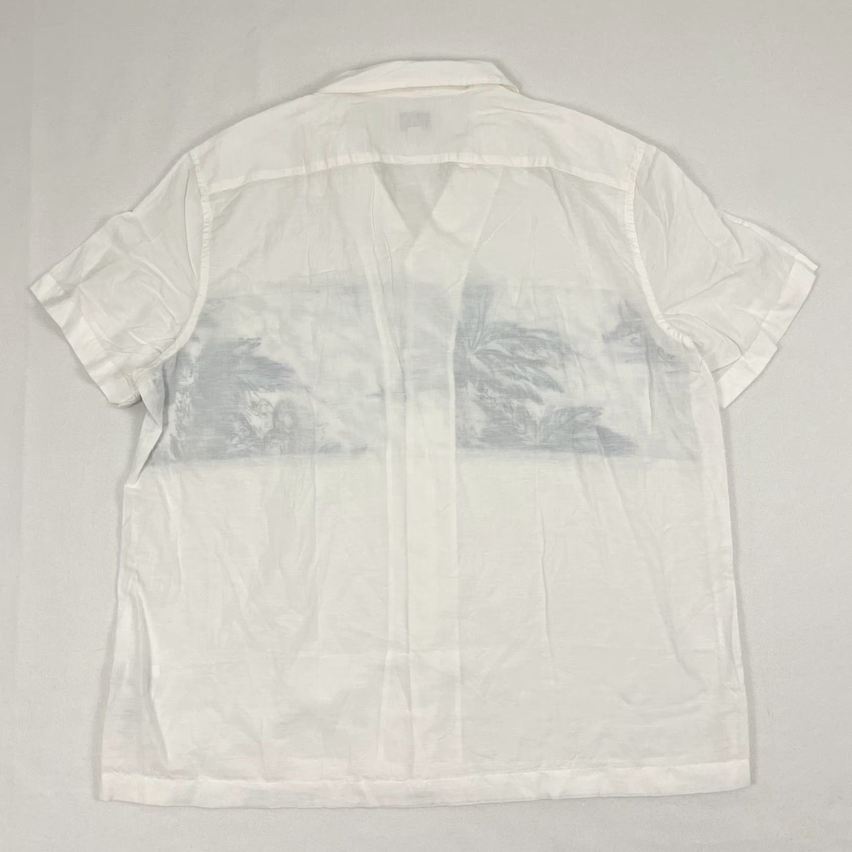 J.Crew Hawaiian Shirt J Crew Men XL Linen White Blue Floral Aloha Loop Collar Button Up Size US XL / EU 56 / 4 - 6 Thumbnail