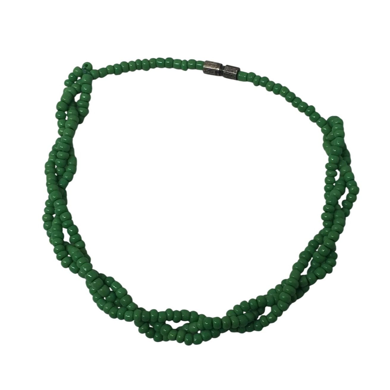 Other Women's Green Twisted Beaded Bracelet Size ONE SIZE - 1 Thumbnail
